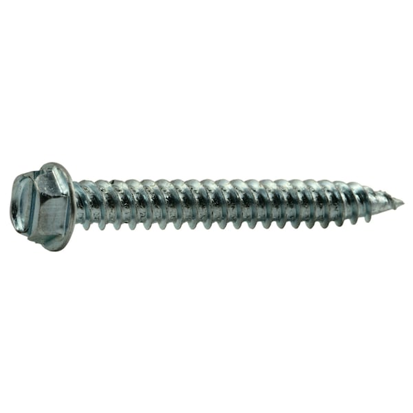 Buildright Sheet Metal Screw, #10 x 1-1/2 in, Zinc Plated Steel Flange Hex Head 130 PK 51745 - main